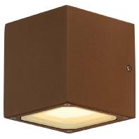 SLV MuurlampSitra Cube Up - Down GX53 bruin - 232537 SLV MuurlampSitra Cube Up - Down GX53 bruin - 232537