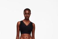 Bralette kanten top met vulling - Soft Stretch - Dames naadloze Bh top - Brede bandjes - XXL - Zwart - XXL - XXL - XXL - XXL - XXL - XXL - - - thumbnail