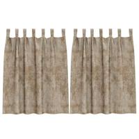 VidaXL Velvet gordijnen 2 pcs champagne 140 x 140 cm fluweel - thumbnail