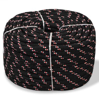 Boot touw 8 mm 500 m polypropyleen zwart Boot touw 8 mm 500 m polypropyleen zwart