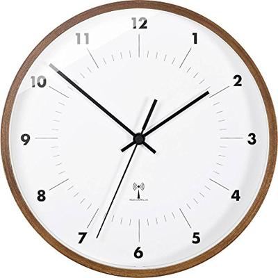 TFA Dostmann 98.1097 Wandklok Zendergestuurd 25.5 cm x 5 cm Hout