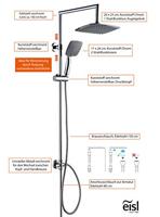 EISL STELLA hoofddouche set | chroom - DX1000CACS DX1000CACS - thumbnail