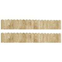 vidaXL Gazonranden 2 st 120 cm geïmpregneerd grenenhout - thumbnail