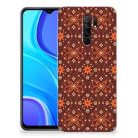Xiaomi Redmi 9 | TPU bumper | Batik Brown - thumbnail
