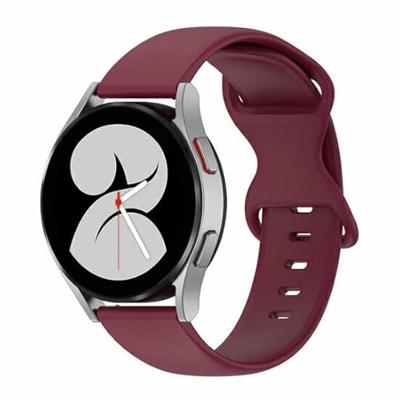 By Qubix - Compatible met Garmin Vivoactive 4 - Vivoactive 4L - Solid color sportband - Bordeaux - Compatible Garmin bandje - Bandbreedte: 22mm
