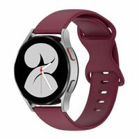 By Qubix - Compatible met Garmin Vivoactive 4 - Vivoactive 4L - Solid color sportband - Bordeaux - Compatible Garmin bandje - Bandbreedte: 22mm - thumbnail
