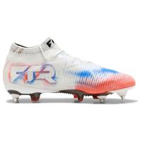 PUMA Future 8 Ultimate IJzeren-Nop Voetbalschoenen (SG) Wit Felrood Blauw - thumbnail
