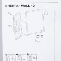 Durable Wandhouder voor bureaustandaard SHERPA WALL 10 - 5631 Rood, Zwart DIN A4 Aantal meegeleverde displaypanels 10 - thumbnail