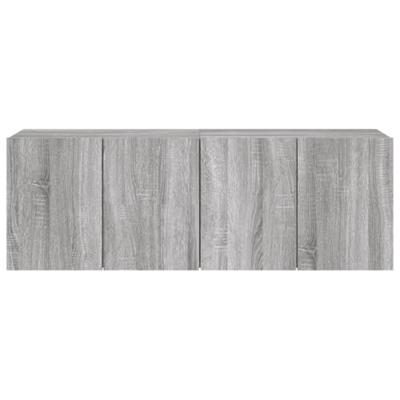 Tv-meubels 2 st wandgemonteerd 60x30x41 cm grijs sonoma eiken Tv-meubels 2 st wandgemonteerd 60x30x41 cm grijs sonoma eiken