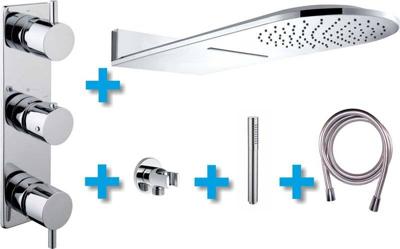 Inbouw Regendouche Amon Round Set Type 10 Aqua Splash Inbouw Regendouche Amon Round Set Type 10 Aqua Splash