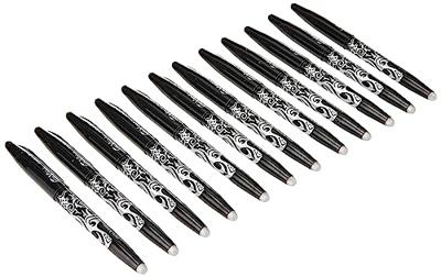 12 Pilot FriXion Ball gelrollers zwart medium 0,7 mm