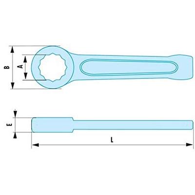 Facom ringslagsleutel 80mm vonkvrij - 50.80SR
