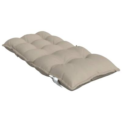 VidaXL Stoelkussens 2 st lage rug oxford stof taupe