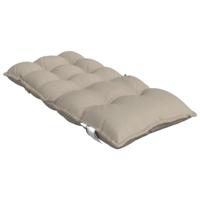 VidaXL Stoelkussens 2 st lage rug oxford stof taupe - thumbnail