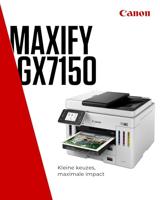 Canon MAXIFY GX 7150 Inkjet A4 600 x 1200 DPI Wifi - thumbnail