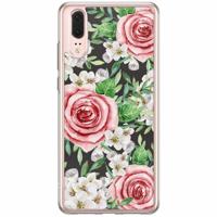 Huawei P20 siliconen hoesje - Rose story - thumbnail