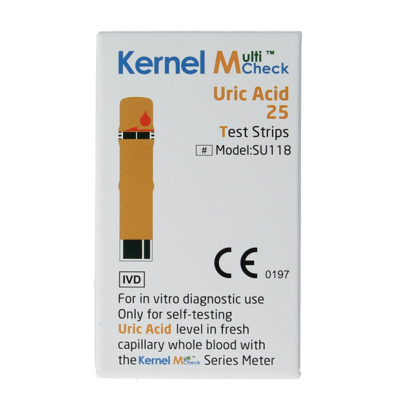 Multicheck urinezuur teststrip 25 Stuks Multicheck urinezuur teststrip 25 Stuks