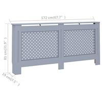 Radiatorombouw 172x19x81,5 cm MDF antraciet - thumbnail