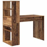 Bureau met plank Oud hout 113 x 54 x 120 cm Bewerkt hout - thumbnail