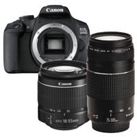 Canon EOS 2000D + 18-55mm DC III + 75-300mm III - thumbnail