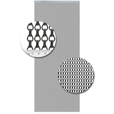 Vliegengordijn Aluminium Zwart - 100cm x 240cm