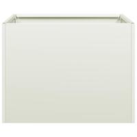 Plantenbak 40x40x30 cm staal wit - thumbnail