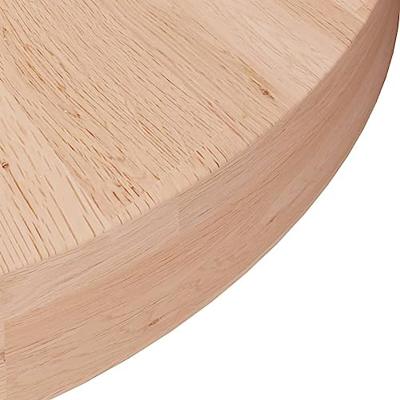 Tafelblad rond 30x4 cm onbehandeld massief eikenhout Tafelblad rond 30x4 cm onbehandeld massief eikenhout