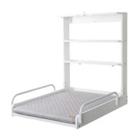 Wandcommode - 66 x 76,5 x 79 cm - ROBA - Opvouwbaar - Wit - thumbnail
