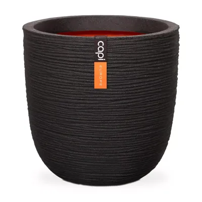 Capi pot bol rib - Ø54 cm zwart Capi pot bol rib - Ø54 cm zwart