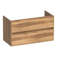 Brauer Adore - Onderkast - 100 cm - met 2 Softclose Lades Greeploos en 1 Sifon Uitsparing - Honey - thumbnail