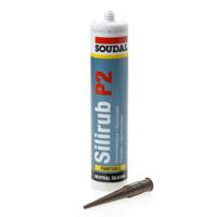 Soudal Silirub P2 | Beglazingskit | Bruin Ral 8016 | 300 ml - 116384 - thumbnail
