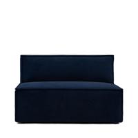 Rivièra Maison Modulaire Bank 'The Jagger' Center 125cm, Velvet, kleur Midnight Blue - thumbnail