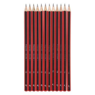 Bruynzeel hb grafietpotlood zwart/rood