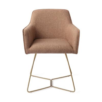 Jesper Home Eetkamerstoel 'Hofu' Beehive Gold, kleur French Toast