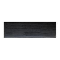 Meubelpoot zwart rechthoek 15 bij 5 cm en hoogte 4,5 cm van massief hout - thumbnail