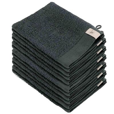 Walra Soft Cotton Washandjes 16 x 21 550gram Antraciet - 12 stuks