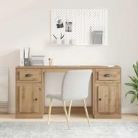 Bureau met kast Artisan Eiken 154,5 x 50 x 75 cm Bewerkt hout - thumbnail