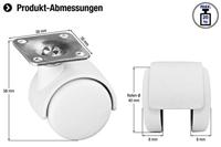 Metafranc Dubbel Wiel 40Mm Gr Plaat W - WU0802150 - thumbnail