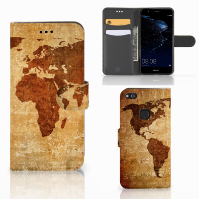 Huawei P10 Lite | Flip Cover | Wereldkaart
