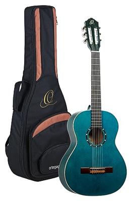 Ortega Family Series R121-3/4OC 3/4-Size Guitar Ocean Blue klassieke gitaar met gigbag Ortega Family Series R121-3/4OC 3/4-Size Guitar Ocean Blue klassieke gitaar met gigbag