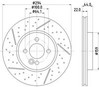 Remschijf Gecoat 54967PRO 8DD355116211 - thumbnail