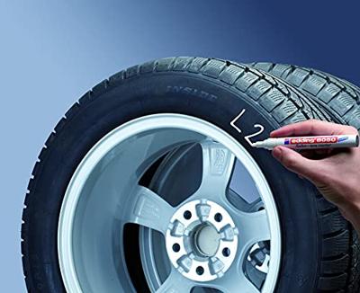 Permanente markeerstift Edding E-8050 Tyre Marker Wit (10 Stuks)