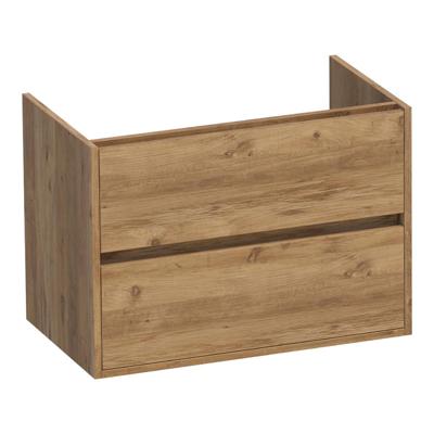 Brauer Adore - Onderkast - 80 cm - met 2 Softclose Lades Greeploos en 1 Sifon Uitsparing - Chateau