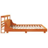 Bedframe zonder matras massief grenenhout wasbruin 180x200 cm - thumbnail