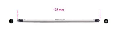 Beta Omkeerbare schroevendraaier klingen voor sleuf en Phillips(R) kruiskop schroeven 1281LPH/3 - 012810323 Beta Omkeerbare schroevendraaier klingen voor sleuf en Phillips(R) kruiskop schroeven 1281LPH/3 - 012810323