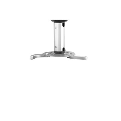 Neomounts BEAMER-C80 Beamer-plafondbeugel In hoogte verstelbaar, Kantelbaar, Draaibaar Afstand vloer-plafond (max.): 15 cm Zilver