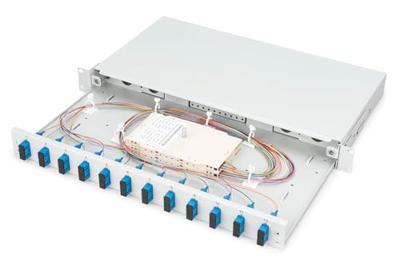 Digitus DN-96321/9 Glasvezel-patchpaneel 12 poorten SC Ingericht 1 HE