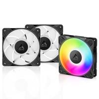 Arctic P12 Pro PWM PST A-RGB Black 3-pack - thumbnail