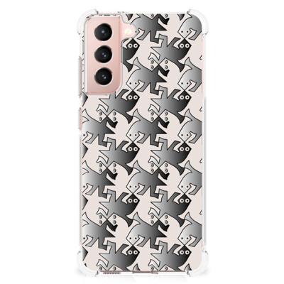 Samsung Galaxy S21 FE Case Anti-shock Salamander Grey Samsung Galaxy S21 FE Case Anti-shock Salamander Grey