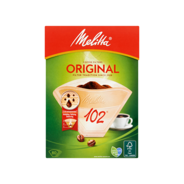 Melitta classic filterzakjes 102/80 natuur